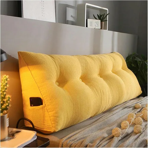 Vista 14 de Triangular Headboard Pillow Bed Wedge Pillow Large Reading Pillow Comfortable Lumbar Bed Pillow Reading Backrest Cushion with Removable Washable