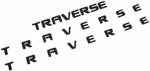 Vista 7 de Juego de 3 calcomanías de repuesto para puerta delantera y portón elevable, placa de identificación 3D con logotipo, para el exterior de Traverse