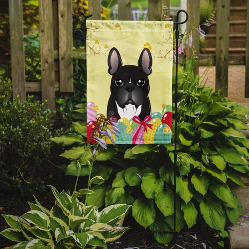 Vista 74 de Caroline's Treasures BB1923GF Bandera decorativa para jardín con diseño de Border Collie, para caza de huevos de Pascua, para jardín, jardín, patio