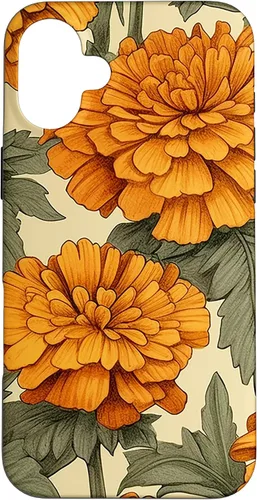 Vista 23 de Watercolor Marigold Flower Case for iPhone 16