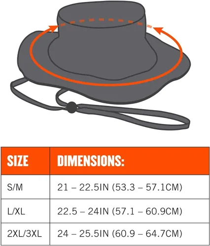 Vista 6 de Ergodyne GloWear Gorra de alta visibilidad, para guardia, flúor.