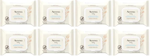 Vista 17 de Aveeno Baby Toallitas para manos y cara sin fragancia con extracto de avena y aloe, toallitas limpiadoras e hidratantes para pieles sensibles, sin