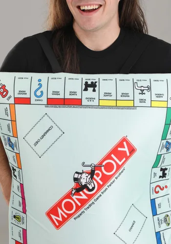 Vista 2 de Disfraz de Tablón de Sandwich Monopoly para Adultos Multicolor