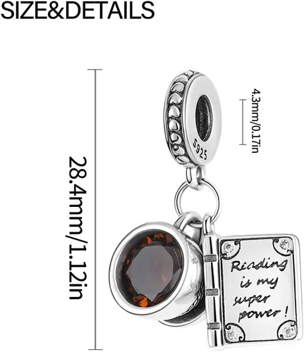 Vista 63 de KUNSIR Los abalorios se adaptan a pulseras Pandora para mujer, plata de ley 925, cuentas colgantes de joyería para niñas, dijes de feliz cumpleaños