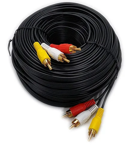 Vista 4 de Cable de audio y vídeo RCA bañado en oro M/Mx3, por iMBAPrice