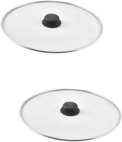 Vista 11 de 3pcs Stainless Steel Grease Splatter Screen for Frying Pan Insulated Handle Cover for Pots Pans Fine Mesh Cooking Guard for Kitchen Use for Home