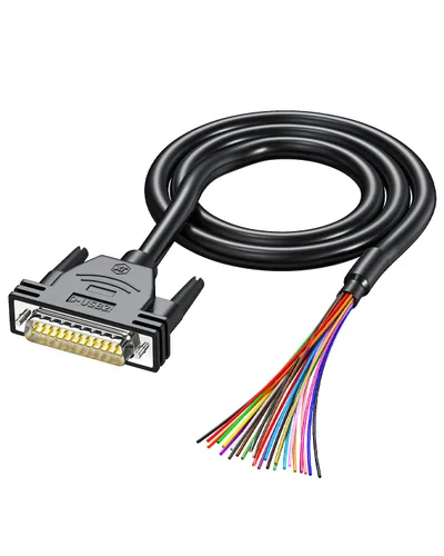 Vista 15 de Paquete de 4 conectores DB9 a extremo de cable desnudo D-SUB de 9 pines RS232 Serial Cable de extensión doble blindado, hembra a cables de 9