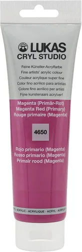 Vista 117 de Lukas CRYL Studio Artist - Pintura acrílica para artistas, Alizarín Carmesí, tubo de 125 ml - Pinturas acrílicas de alto pigmento para pintura
