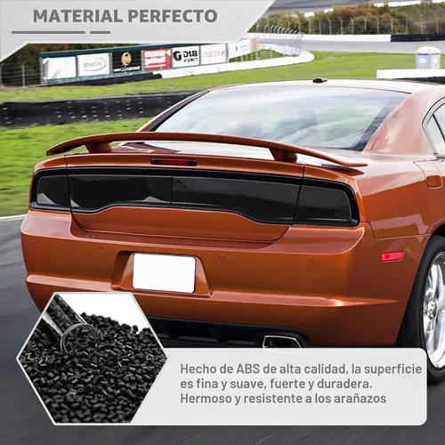 Vista 2 de JeCar Cubierta de luz trasera ahumada luz trasera para 2011 2012 2013 2014 Dodge Charger Accesorios exteriores
