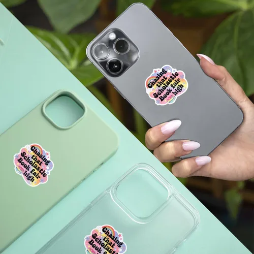 Vista 6 de 3 calcomanías de Chasing That Scholastic Book Fair High para lector Bookish Chasing That Scholastic Book Fair High Stickers 90s Nostalgia Bookworm