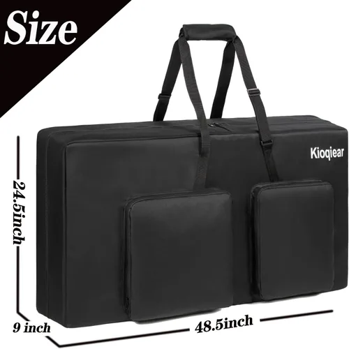 Vista 4 de Funda de transporte para cornhole: se adapta a tablas de tamaño reglamentario de 4 x 2 pies, bolsa resistente para tableros de Cornhole con espuma