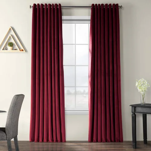 Vista 13 de HPD Half Price Drapes Cortinas opacas de terciopelo extra anchas con ojales, de 84 pulgadas de largo, bloqueo de calor y luz completa, para Gris