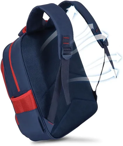 Vista 6 de FENGJINRUHUA Lindo juego de rol de dibujos animados escuela primaria mochila niños cómic niños niñas mochila (C-Navy), C-azul marino , Mochila