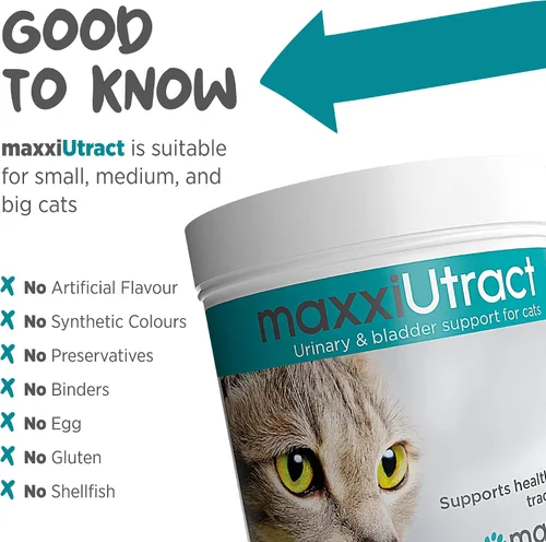 Vista 7 de maxxipaws maxxiUtract Polvo urinario y de vejiga para gatos, D-Manosa, 3.2 oz