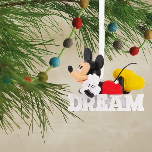 Vista 5 de Hallmark Disney Mickey Mouse Dream - Adorno navideño de resina (0002HCM9029)