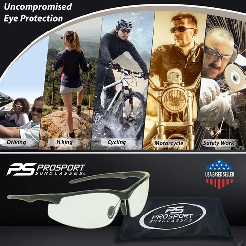 Vista 5 de proSPORT Lector de gafas de sol de seguridad bifocal, protector Z87 Sport Cycling Motocicleta