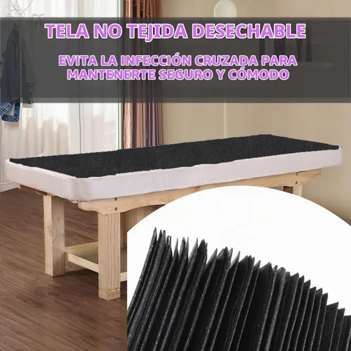 Vista 8 de Sábanas desechables 100 piezas 31" x 71" Sábanas para mesa de masaje de tela no tejida Funda para cama de SPA transpirable para masaje, belleza