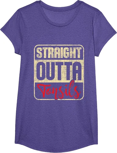 Vista 42 de Straight Outta Amígdalas - Camiseta de recuperación de cirugía de eliminación de amígdalas Asphalt Grey