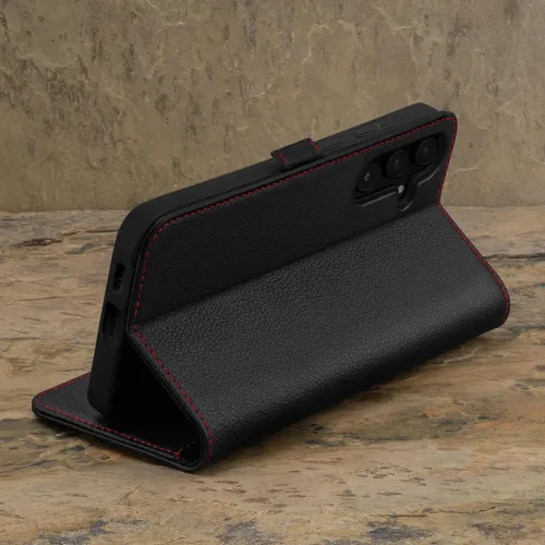 Vista 3 de TORRO Funda compatible con Samsung Galaxy S24 FE 5G – Funda de piel premium tipo cartera con función atril y ranuras para tarjetas