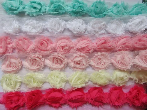 Vista 12 de yycraft Pack de Flores de estrás de 2 pulgadas con perla para manualidades.