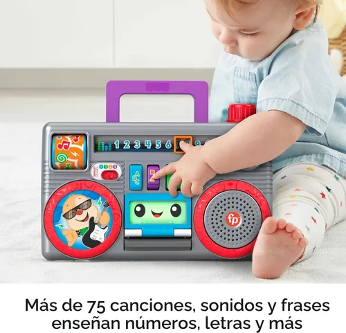Vista 3 de Fisher-Price Juguete para bebé Laugh & Learn Busy Boombox