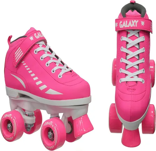Vista 5 de Epic Skates Galaxy Elite - Patines de cuatro velocidades para niños Rosado