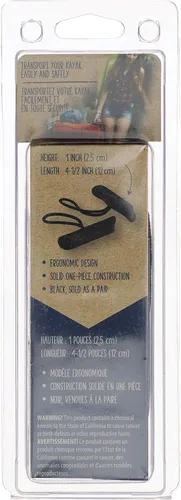Vista 5 de Attwood 11944-7 Kayak Handle Replacement Set (Pack of 2), Black