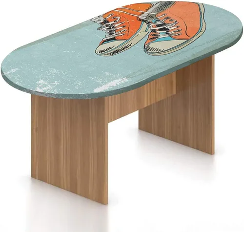 Vista 9 de XISUNYA Mantel ovalado ajustable para patio, moderno mantel de poliéster elástico con estampado de alas de talento de rock, se adapta a mesas