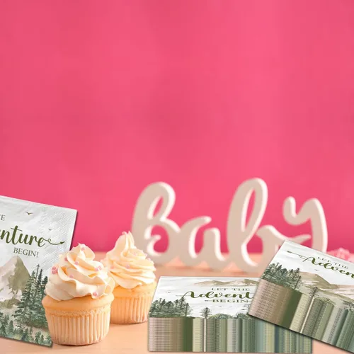Vista 6 de Servilleta con temática de viaje, decoración de mesa con temática de viaje, servilletas de papel desechables para baby shower, exploración, viaje