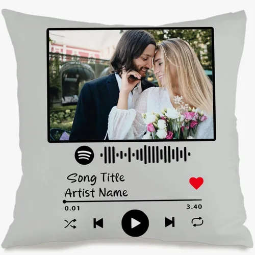 Vista 7 de One Photo Remembrance Pillow Case with Personalized Text Creating a comforting Home décor Piece That Also Brings Emotional Gift Significance