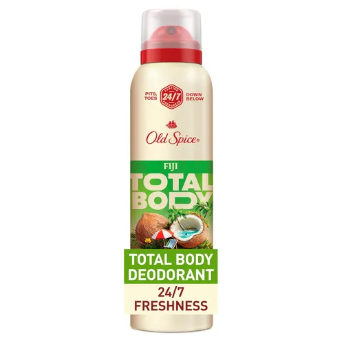 Vista 11 de Old Spice Desodorante en aerosol para todo el cuerpo para hombres, sin aluminio, aroma a aloe + lluvia, protección contra olores 24/7, frescura