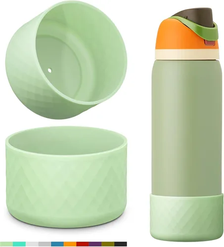 Vista 27 de Protector de Silicona para Botella de Agua Owala, 2 Piezas Fundas Protectoras Antideslizantes para Botellas de Agua FreeSip/Twist/Flip, Sin BPA