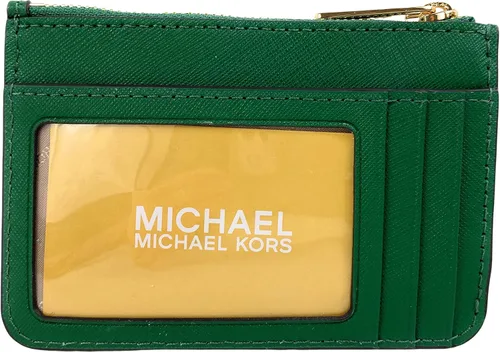 Vista 2 de Michael Kors Jet Set Travel - Bolsa pequeña para monedas con identificación Verde joya M