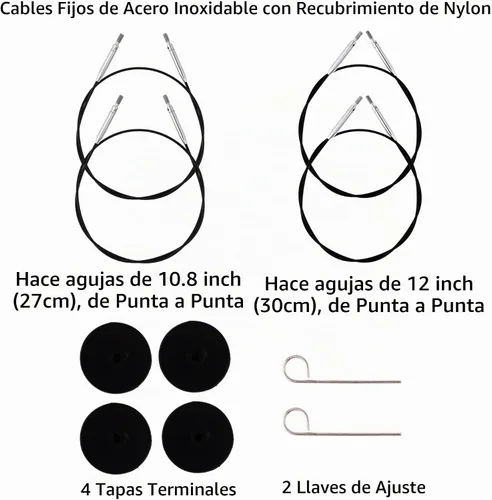 Vista 3 de KnitPro Dreamz - Juego de agujas circulares intercambiables de 2 pulgadas