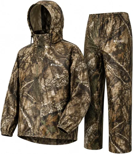 Vista 16 de FROGG TOGGS Traje de lluvia impermeable transpirable clásico de 3 capas para hombre, para todos los deportes Azul real/Negro