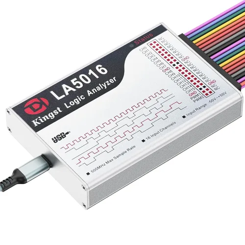 Vista 9 de Analizador Lógico USB LA2016 16 Canales 200MHz 1G Memoria con Software PC en Inglés Portátil de Alta Velocidad Soporta I2C SPI CAN UART para Windows