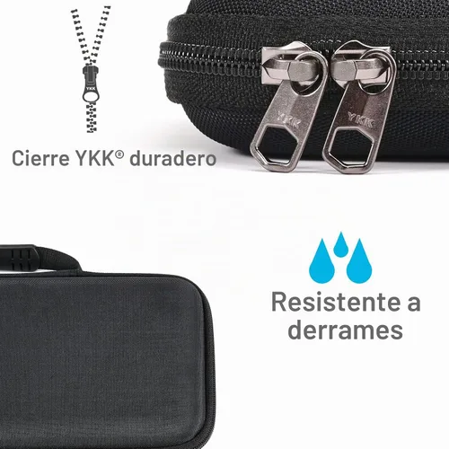 Vista 2 de RAIACE Funda de almacenamiento rígida compatible con teclado numérico Apple Magic Keyboard + Apple Magic Mouse. (solo funda), color negro