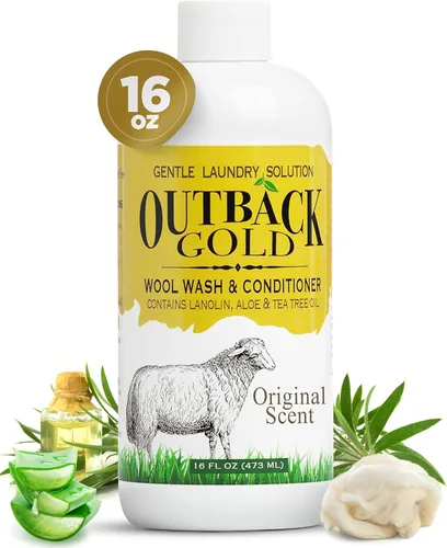 Vista 8 de Lavadora de lana Outback Gold, 16 oz, compatible con lavadoras de carga frontal, a base de plantas, sin perfume, sin fragancia, detergente de pH