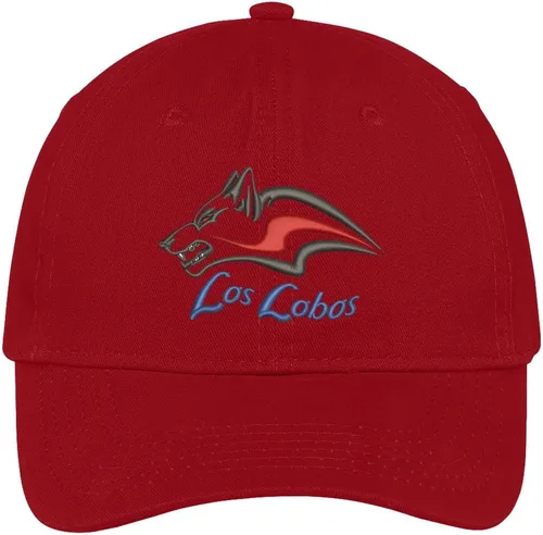 Vista 4 de Tienda de ropa de moda Los Lobos bordado corona suave 100% algodón cepillado Cap