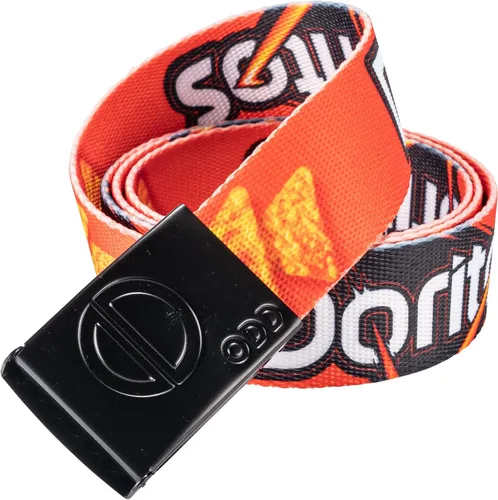 Vista 2 de Odd Sox Cinturón de tela para hombre, ajustable, estampado novedoso, aperitivos, 1.5 pulgadas de ancho, Multi