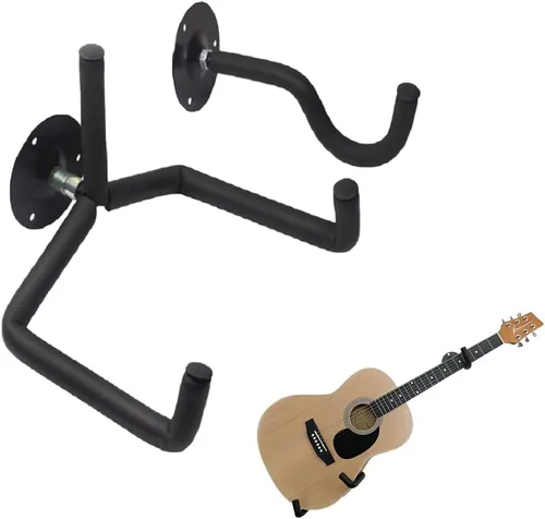 Vista 8 de Orgrimmar Soporte de pared para guitarra con autobloqueo antiarañazos con Bloqueo automático