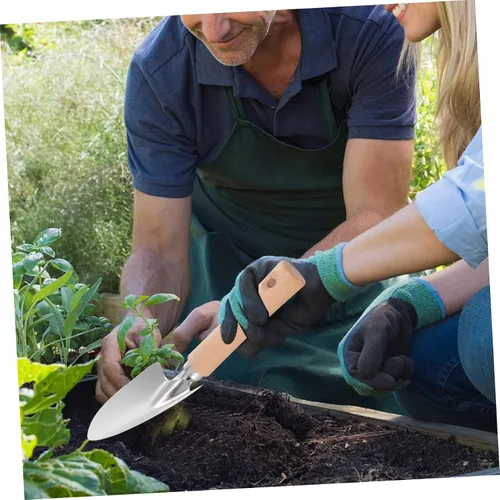 Vista 6 de Balacoo Juego de herramientas de mano de jardín ergonómico 2pcs pala de acero inoxidable para jardinería al aire libre e