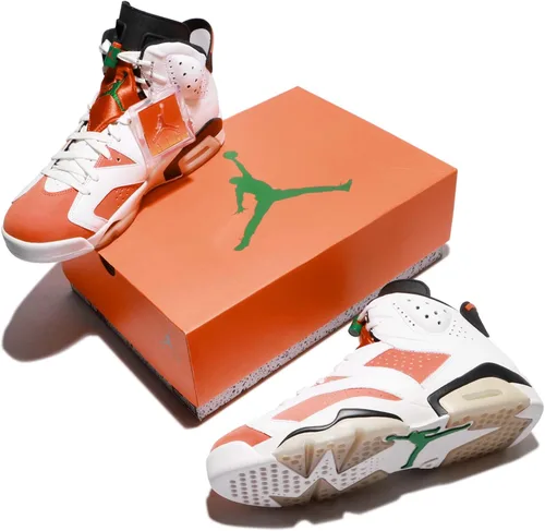 Vista 6 de Air Jordan VI (6) Retro (2014), Summit WhiteTeam Naranja-negro