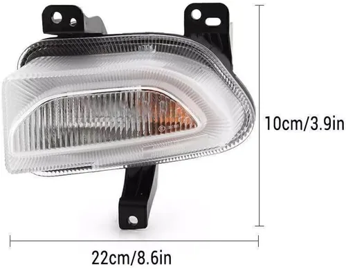 Vista 6 de Par Parachoques Delantero Niebla Luces de Señal de Giro Para Jeep Renegade 2015-2018