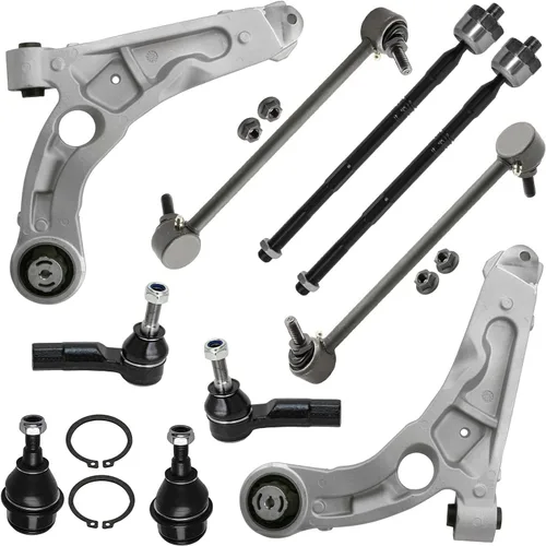 Vista 238 de Detroit Axle - Kit de suspensión delantera de 10 piezas para Chevrolet Trailblazer GMC Envoy 2004-2007 2005 2006 Soportes de brazo de control