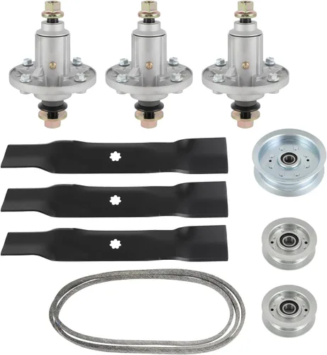 Vista 41 de SCITOO Kit de reconstrucción de cubierta, 42 piezas de cubierta de cortacésped compatible con Poulan Pro PP19A42 PB185A42 PB195H42LT PB20H42YT, 1