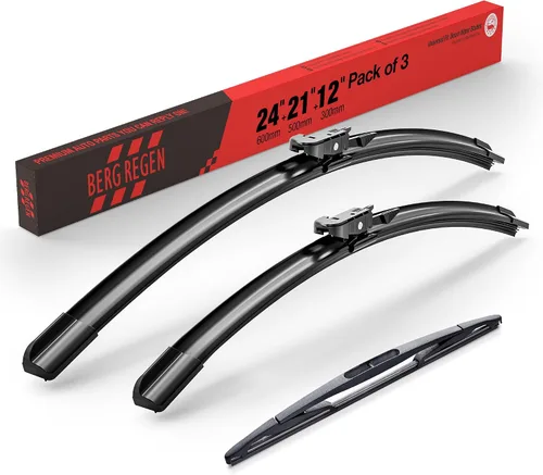 Vista 92 de BERG REGEN Escobillas limpiaparabrisas de 15"+15" con escobilla trasera de 13" - Juego de repuesto automotriz para Jeep Wrangler JK 2008 2009 2010