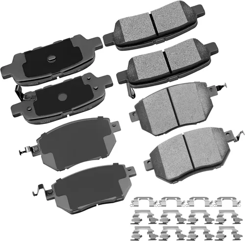 Vista 35 de cciyu - Juego de pastillas de freno de cerámica profesionales delanteras - Para Geo Prizm (1993-1997), Toyota Camry (1992-2001), Celica (1994-1997)