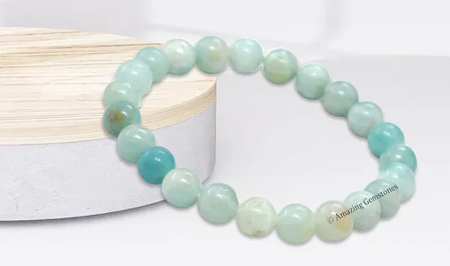 Vista 42 de Amazing Gemstone Crystal Bracelet for Women Men's Gifts - Protection Healing Crystal Bracelet - 8mm Gemstone Beaded Stretchable Bracelet Pulseras