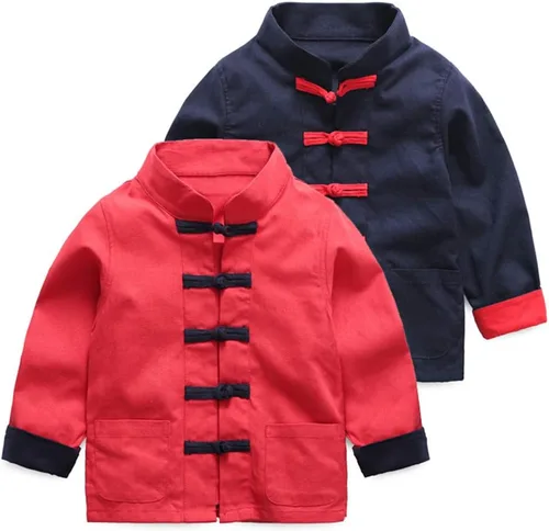 Vista 5 de Mud Kingdom - Disfraz de abrigo de vestir chino estilo Tang para niños